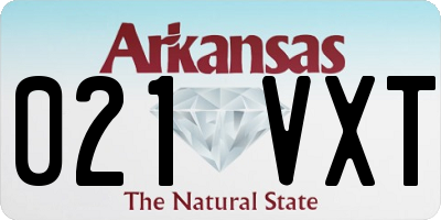 AR license plate 021VXT