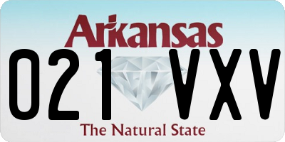 AR license plate 021VXV