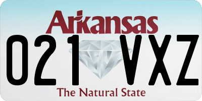 AR license plate 021VXZ