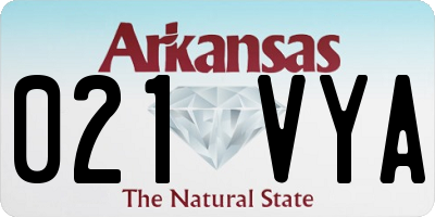 AR license plate 021VYA