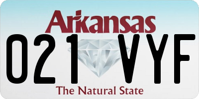 AR license plate 021VYF