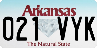 AR license plate 021VYK