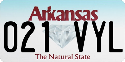 AR license plate 021VYL
