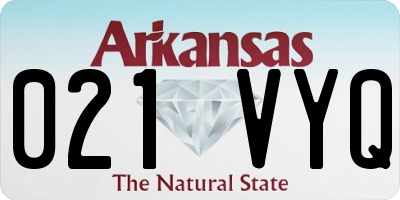 AR license plate 021VYQ