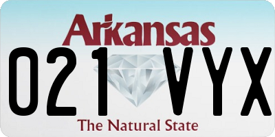 AR license plate 021VYX