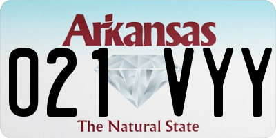 AR license plate 021VYY