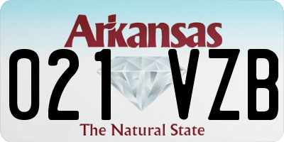 AR license plate 021VZB