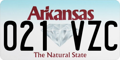 AR license plate 021VZC