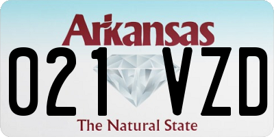 AR license plate 021VZD