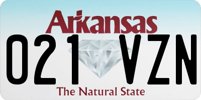 AR license plate 021VZN