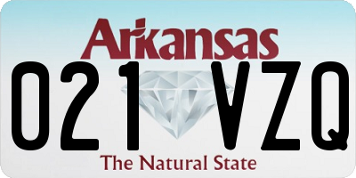 AR license plate 021VZQ