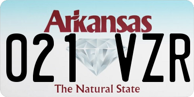 AR license plate 021VZR