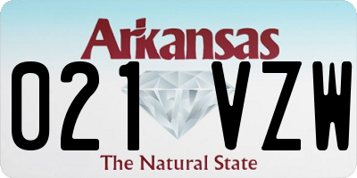 AR license plate 021VZW