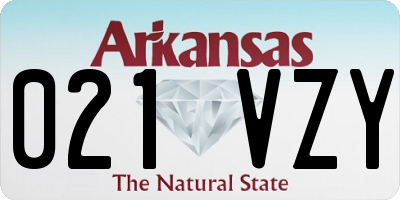 AR license plate 021VZY