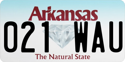 AR license plate 021WAU