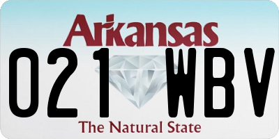 AR license plate 021WBV