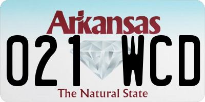 AR license plate 021WCD