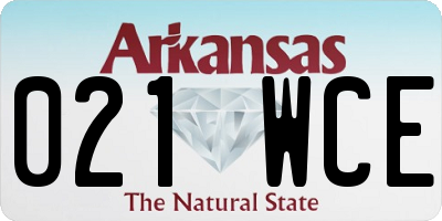 AR license plate 021WCE