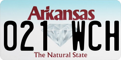 AR license plate 021WCH