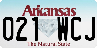 AR license plate 021WCJ