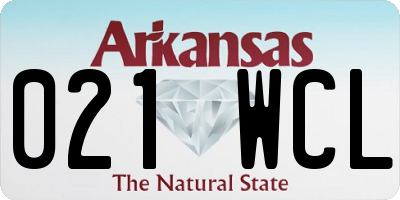 AR license plate 021WCL