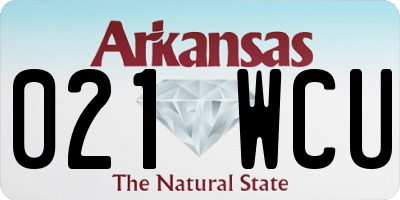 AR license plate 021WCU