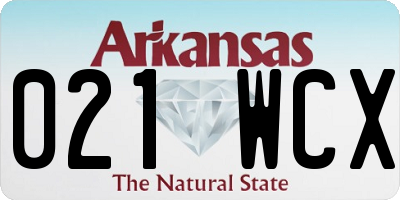 AR license plate 021WCX