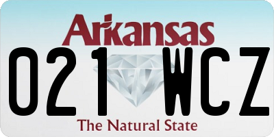 AR license plate 021WCZ