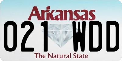 AR license plate 021WDD