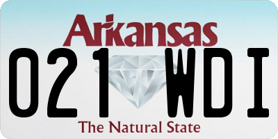 AR license plate 021WDI