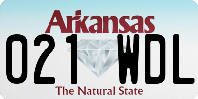 AR license plate 021WDL