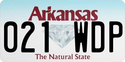AR license plate 021WDP
