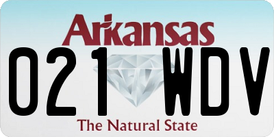 AR license plate 021WDV