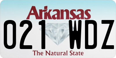 AR license plate 021WDZ