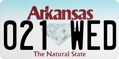 AR license plate 021WED