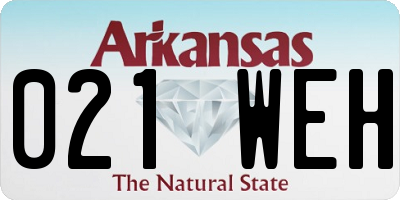 AR license plate 021WEH
