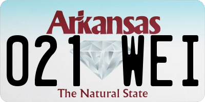 AR license plate 021WEI