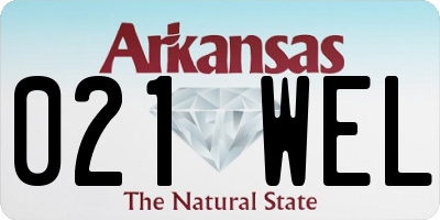 AR license plate 021WEL