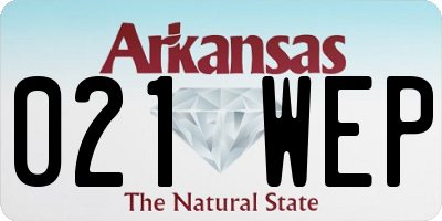 AR license plate 021WEP