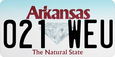 AR license plate 021WEU