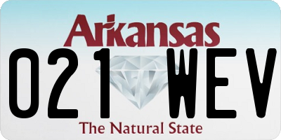 AR license plate 021WEV