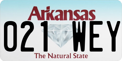 AR license plate 021WEY
