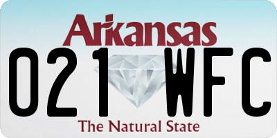 AR license plate 021WFC