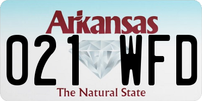 AR license plate 021WFD