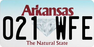 AR license plate 021WFE