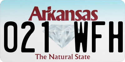 AR license plate 021WFH