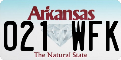 AR license plate 021WFK