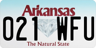 AR license plate 021WFU