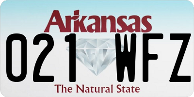 AR license plate 021WFZ