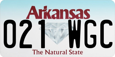 AR license plate 021WGC